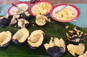 grilled breadfruit